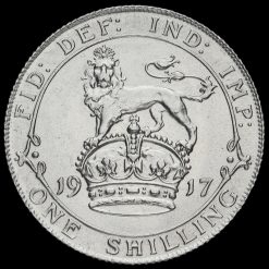 1917 George V Silver Shilling Reverse