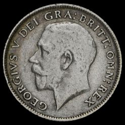 1918 George V Silver Sixpence Obverse