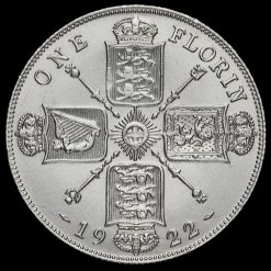 1922 George V Silver Florin Reverse