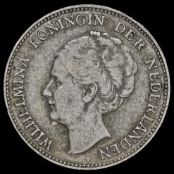 Netherlands 1928 Silver 1 Gulden Obverse
