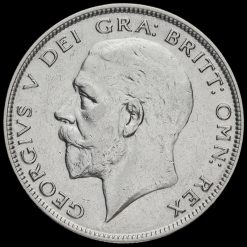 1928 George V Silver Half Crown Obverse