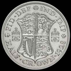 1928 George V Silver Half Crown Reverse