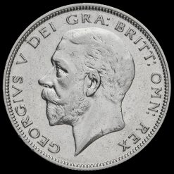 1931 George V Silver Half Crown Obverse
