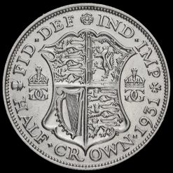 1931 George V Silver Half Crown Reverse
