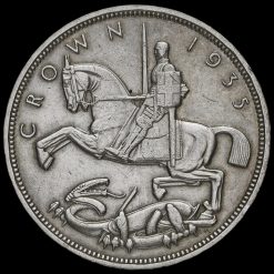 1935 King George V Rocking Horse Silver Jubilee Crown Reverse