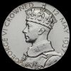 1937 King George VI and Queen Elizabeth Silver Coronation Medal Obverse