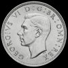 1944 George VI Silver Half Crown Obverse