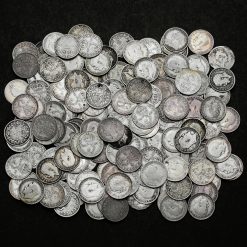 200 Grams of Circulated Pre 1920 British .925 Silver Threepences