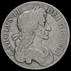 1684 Charles II Early Milled Silver Crown Obverse