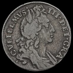 1696 William III Early Milled Silver Sixpence Obverse