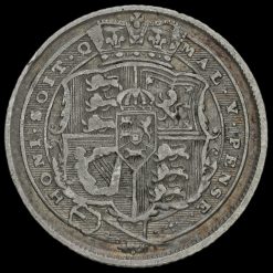 1817 George III Milled Silver Sixpence Reverse