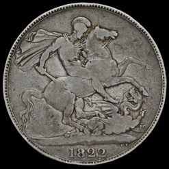 1822 George IV Milled Silver Crown Reverse