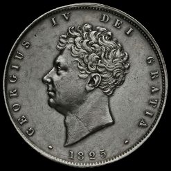 1825 George IV Milled Silver Half Crown Obverse