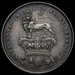 1825 George IV Bare Head Milled Silver Shilling Reverse