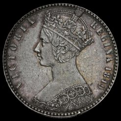 1849 Queen Victoria Godless Florin Obverse