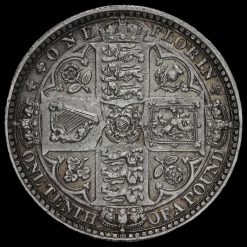 1849 Queen Victoria Godless Florin Reverse