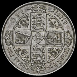 1880 Queen Victoria Gothic Florin Reverse