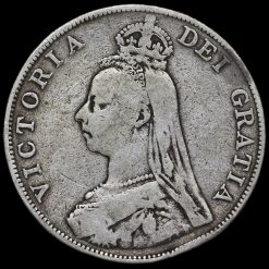 1889 Queen Victoria Jubilee Head Silver Double Florin Obverse
