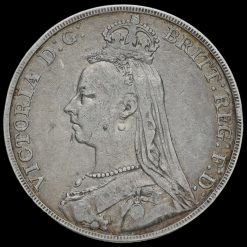 1890 Queen Victoria Jubilee Head Silver Crown Obverse