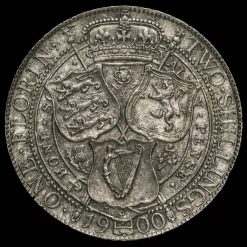 1900 Queen Victoria Veiled Head Silver Florin Reverse