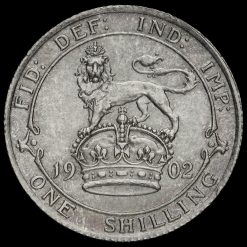 1902 Edward VII Silver Shilling Reverse