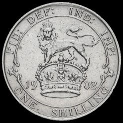 1902 Edward VII Silver Shilling Reverse