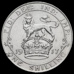 1917 George V Silver Shilling Reverse