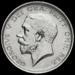 1918 George V Silver Half Crown Obverse