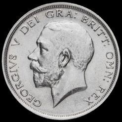 1918 George V Silver Half Crown Obverse