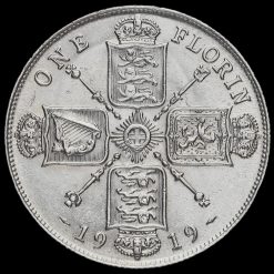 1919 George V Silver Florin Reverse
