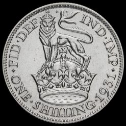 1931 George V Silver Shilling Reverse