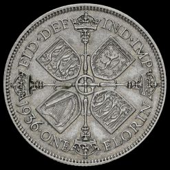 1936 George V Silver Florin Reverse