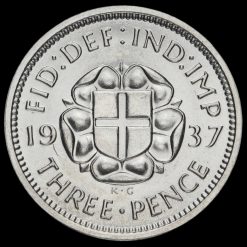 1937 George VI Silver Threepence Reverse