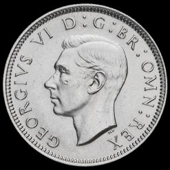1937 George VI Silver English Shilling Obverse