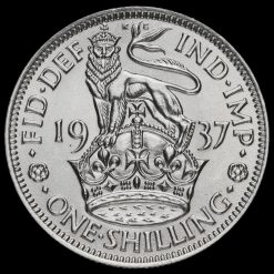 1937 George VI Silver English Shilling Reverse