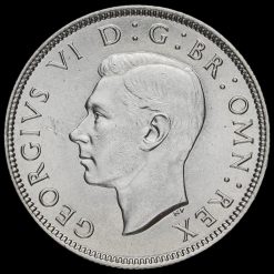 1937 George VI Silver Two Shilling Coin / Florin Obverse