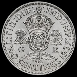 1937 George VI Silver Two Shilling Coin / Florin Reverse