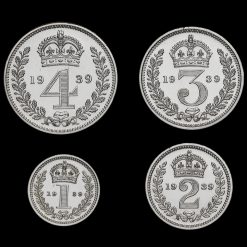 1939 George VI Silver Maundy Set Reverse