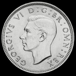 1940 George VI Silver English Shilling Obverse