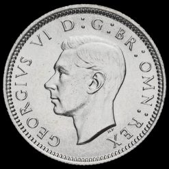 1941 George VI Silver Sixpence Obverse