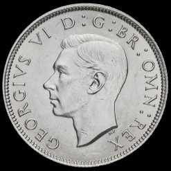 1942 George VI Silver Two Shilling Coin / Florin Obverse