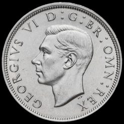 1943 George VI Silver Half Crown Obverse