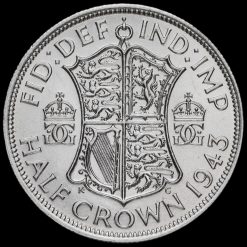 1943 George VI Silver Half Crown Reverse
