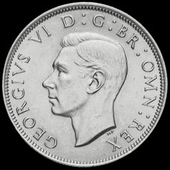 1944 George VI Silver Half Crown Obverse