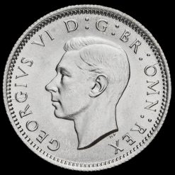 1945 George VI Silver Sixpence Obverse