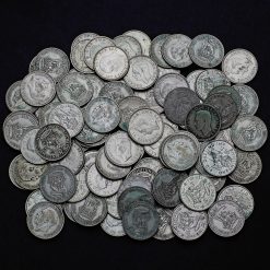 500 Grams of Circulated Pre 1947 British .500 Silver Bullion Investment Shillings