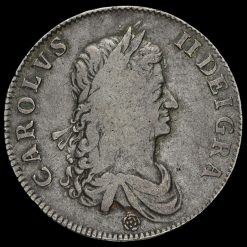 1662 Charles II Early Milled Silver Crown Obverse