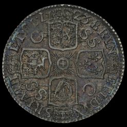 1723 George I Early Milled Silver SSC Shilling Reverse