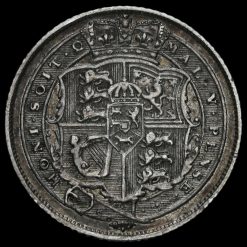 1818 George III Milled Silver Sixpence Reverse