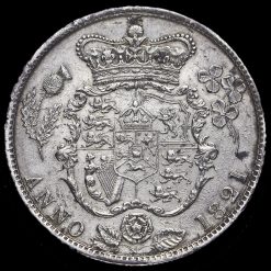 1821 George IV Milled Silver Half Crown Reverse